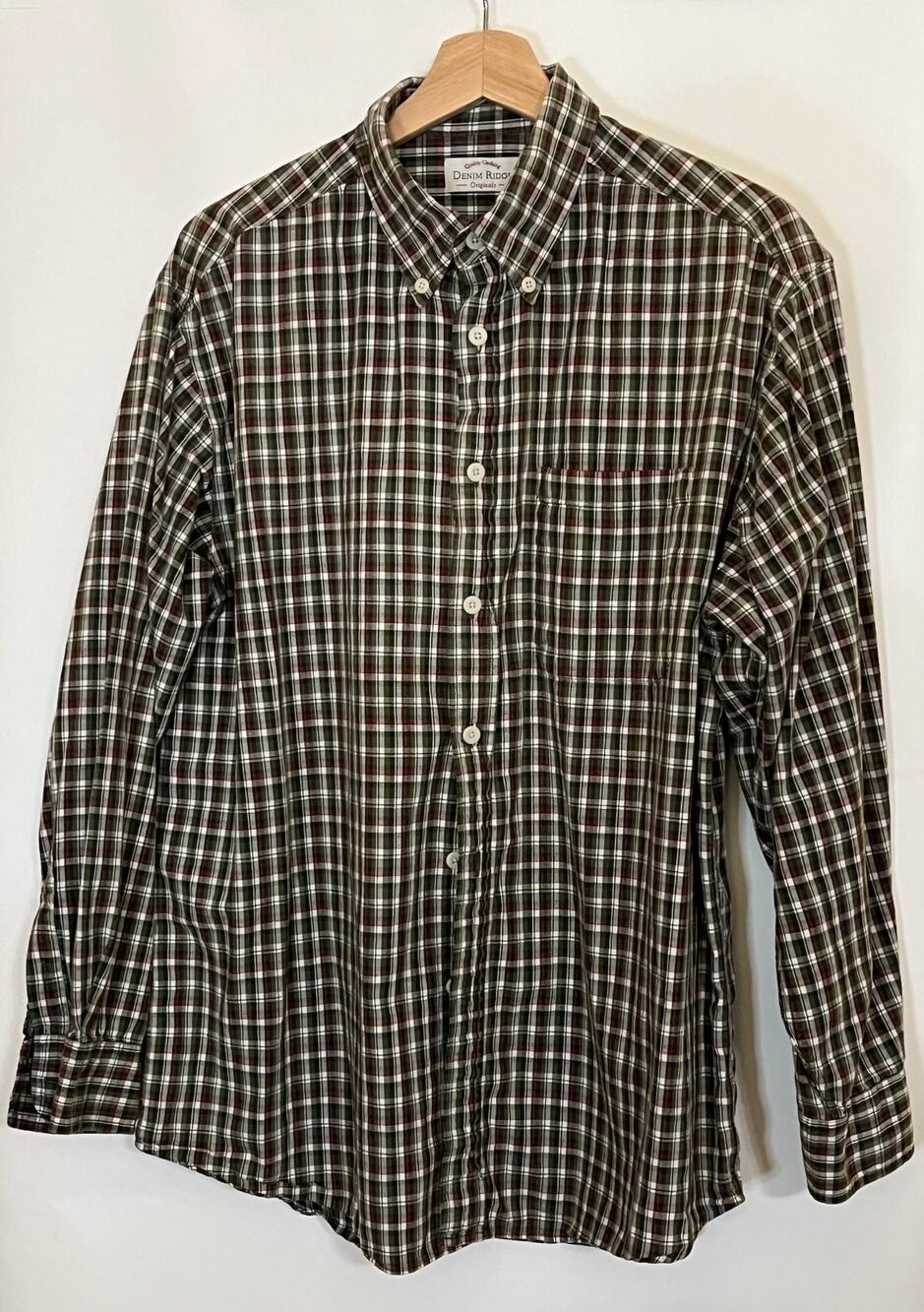 Quality Clothing Denim Ridge Originals Long Sleeve Men's shirt size M Outdoorsy